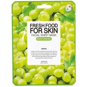 Farm Skin Masque en tissu au raisin hydratant Fresh Food Farm Skin