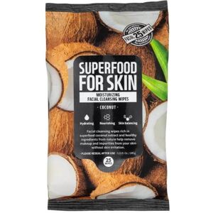 Farm Skin Lingettes nettoyantes revitalisantes à la coco Superfood Farm Skin