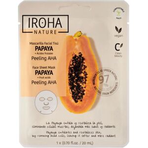 Iroha Masque visage tissu peeling AHA Papaye Iroha