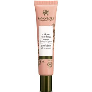 Sanoflore Creme Hydratante Legere a l'Eau Florale de Rose Combinee a l'Acide Hyaluronique Naturel