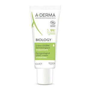 A-derma Biology - Crème Légère Dermatologique Soin hydratant & nourrissant