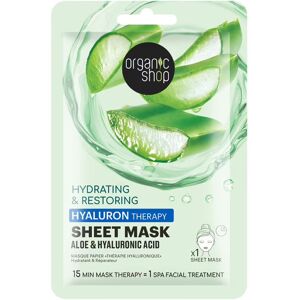 Organic Shop Masque Tissu Aloe & Acid Hyaluronique