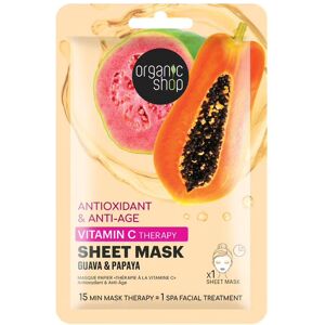 Organic Shop Masque Tissu Goyave & Papaye Masque