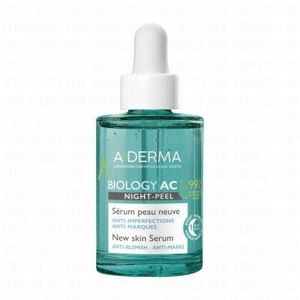 A-DERMA Biology AC - Night-Peel Sérum Peau Neuve Bio 30ml