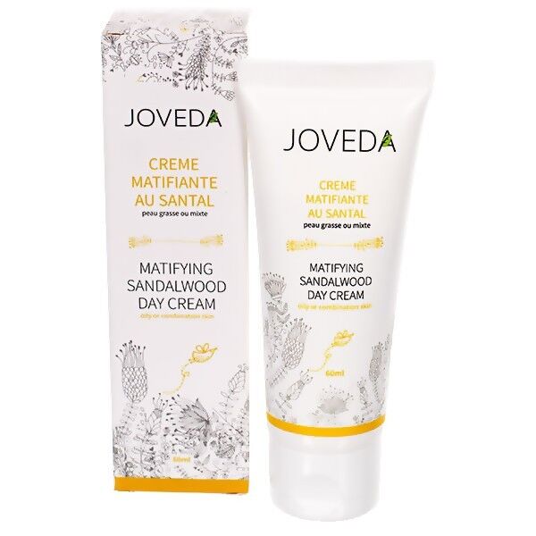 Joveda Crème Matifiante au Santal 60 ml - Rééquilibre et limite la brillance