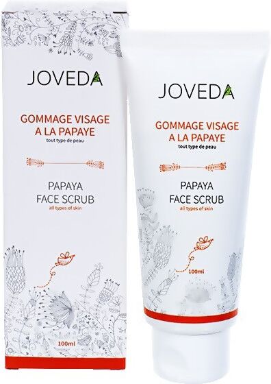 Joveda Gommage Visage à la Papaye 100 ml - Peaux ternes, épaisses et brouillées