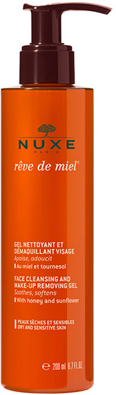 Nuxe Rêve de Miel Gel Nettoyant et Démaquillant Visage 200ml