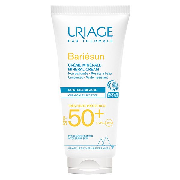 Uriage Bariésun Crème Solaire Minérale SPF50+ Sans Parfum 100ml