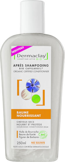 Dermaclay Baume Nourrissant Après Shampooing Cheveux Secs 250ml