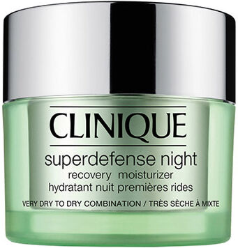 Clinique Superdefense Crème Hydratante Nuit Premières Rides Peau Très Sèche à Mixte 50ml