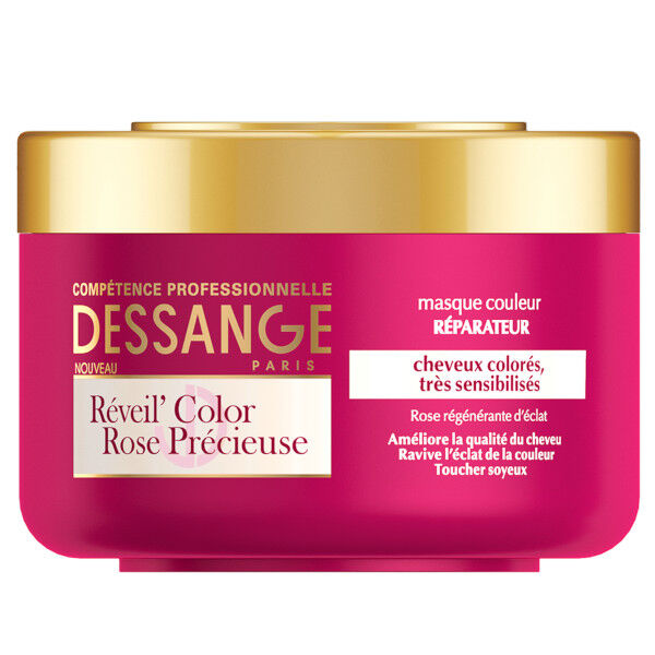 Dessange Réveil'Color Rose Précieuse Masque Couleur Réparateur 250ml
