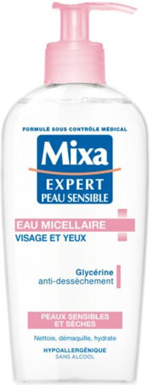 Mixa Eau Micellaire Visage et Yeux Peaux Sensibles et Sèches 200ml