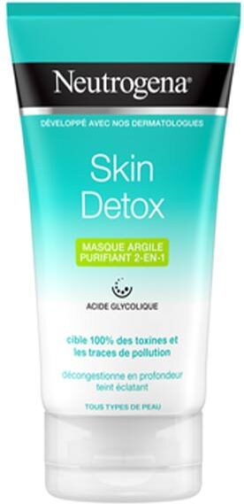 Neutrogena Skin Detox Masque Argile Purifiant 2 en 1 150ml