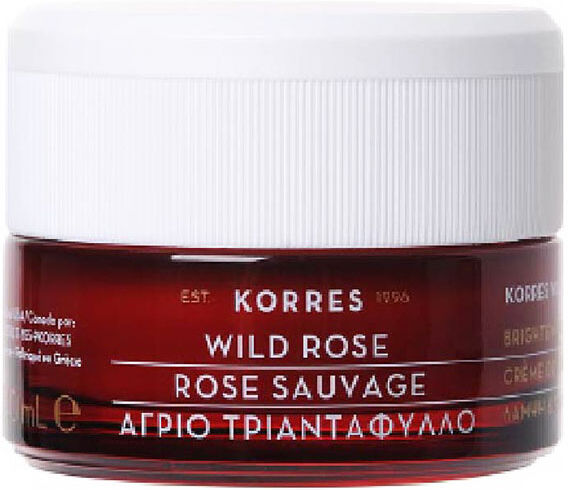 Korres Rose Sauvage Crème Éclat et Premières Rides Peaux Normales à Mixtes 40ml