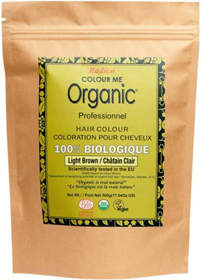 Radico Colour Me Organic Professionnel Coloration Végétale Châtain Clair Bio 500g