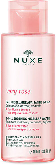 Nuxe Very Rose Eau Micellaire Apaisante 3 en 1 Toutes Peaux 400ml