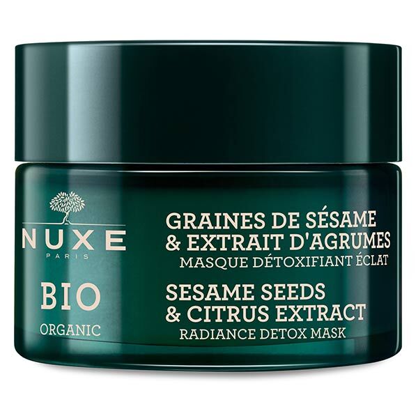 Nuxe Bio Masque Détoxifiant Eclat Graines de Sésame & Extrait d'Agrumes 50ml