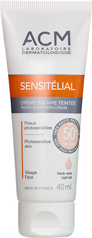 ACM Sensitélial Crème Solaire Teintée Claire SPF50+ 40ml