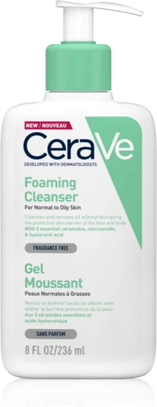 CeraVe Cleansers gel moussant purifiant pour peaux normales à grasses 236 ml