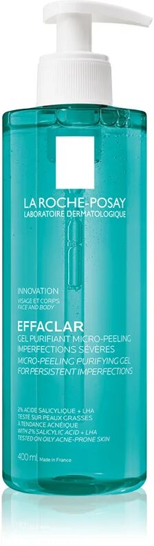 La Roche-Posay Effaclar gel exfoliant purifiant pour peaux grasses et à problèmes 400 ml