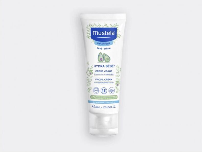 Mustela crème visage hydra bébé à l'avocat bio 40ml