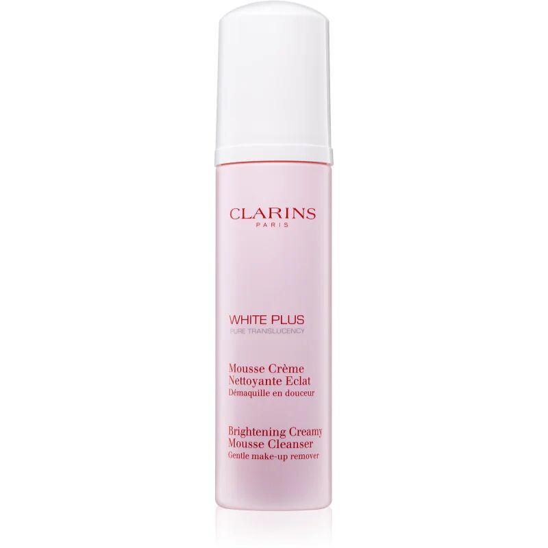 Clarins White Plus Pure Translucency Brightening Creamy Mousse Cleanser Cleansing Foam for All Skin Types 150 ml