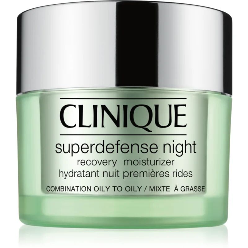 Clinique Superdefense™ Night Recovery Moisturizer Moisturising Anti-Wrinkle Night Cream for Oily and Combination Skin 50 ml