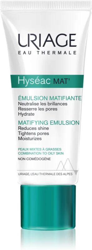 Uriage Hyséac Mat´ Matifying Emulsion Mattifying Gel-Cream for Oily and Combination Skin 40 ml