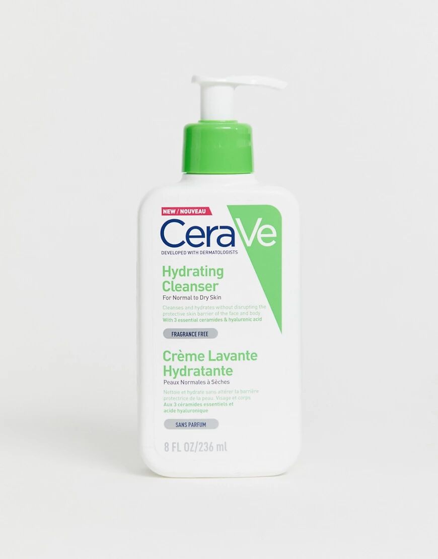 CeraVe hydrating hyaluronic acid plumping cleanser for normal to dry skin 236ml-No colour  - Size: No Size