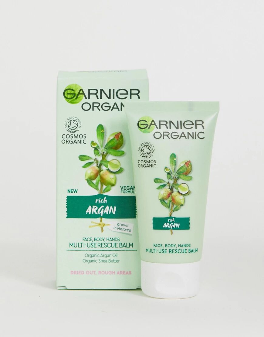 Garnier Organic Argan Face Body & Hand Rescue Balm 50ml-No colour  - Size: No Size
