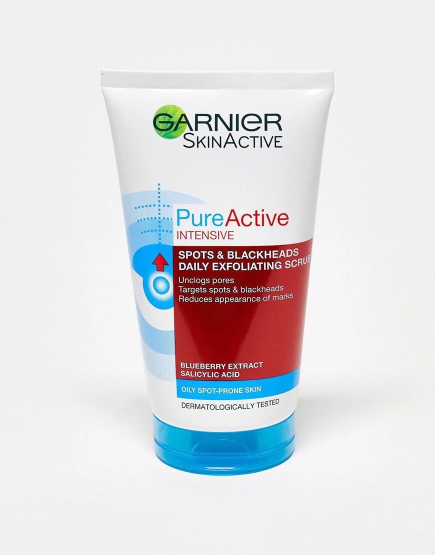 Garnier Pure Active Intensive Blackhead Exfoliating Face Scrub 150ml-No colour  - Size: No Size