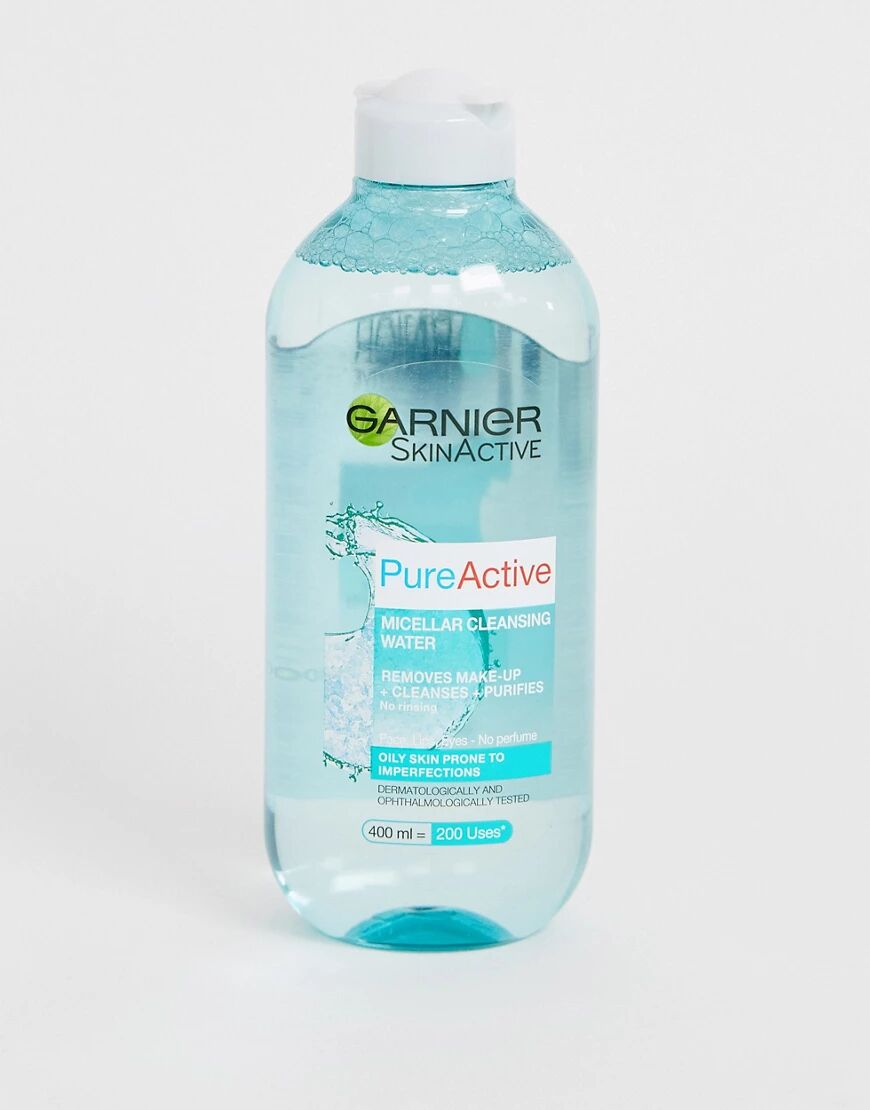 Garnier Pure Active Micellar Water facial cleanser Oily Skin 400ml-No colour  - Size: No Size