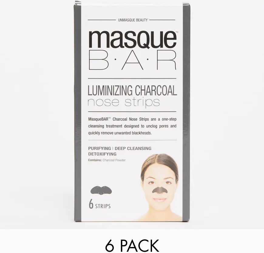 MasqueBAR Charcoal Nose Strips x6-No colour  - Size: No Size