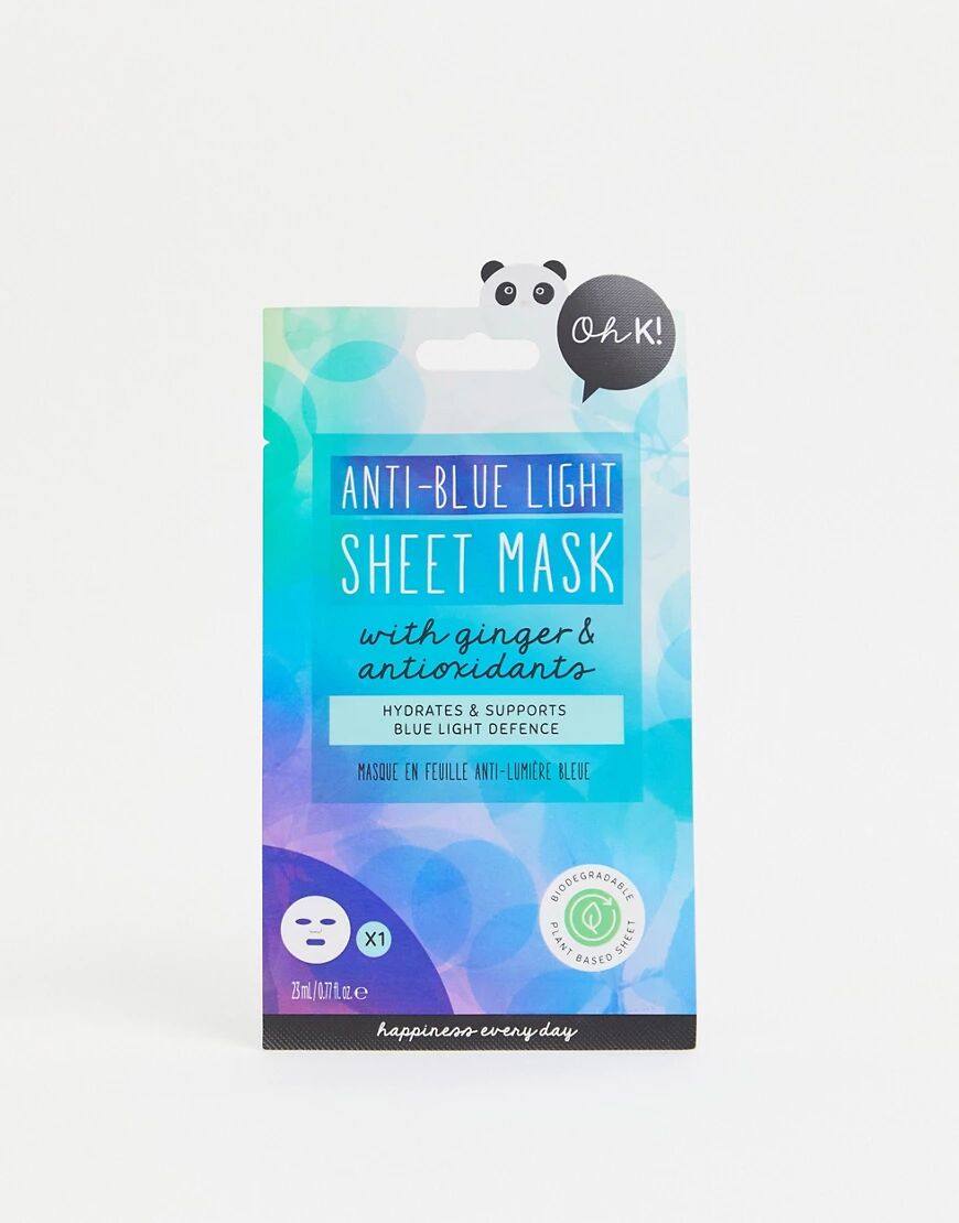Oh K! Anti-Blue Light Sheet Mask-Clear  - Size: No Size