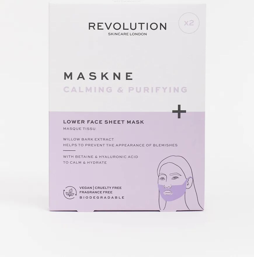 Revolution Skincare Maskcare Maskne Calming & Purifying Lower Face Sheet Mask-No colour  - Size: No Size