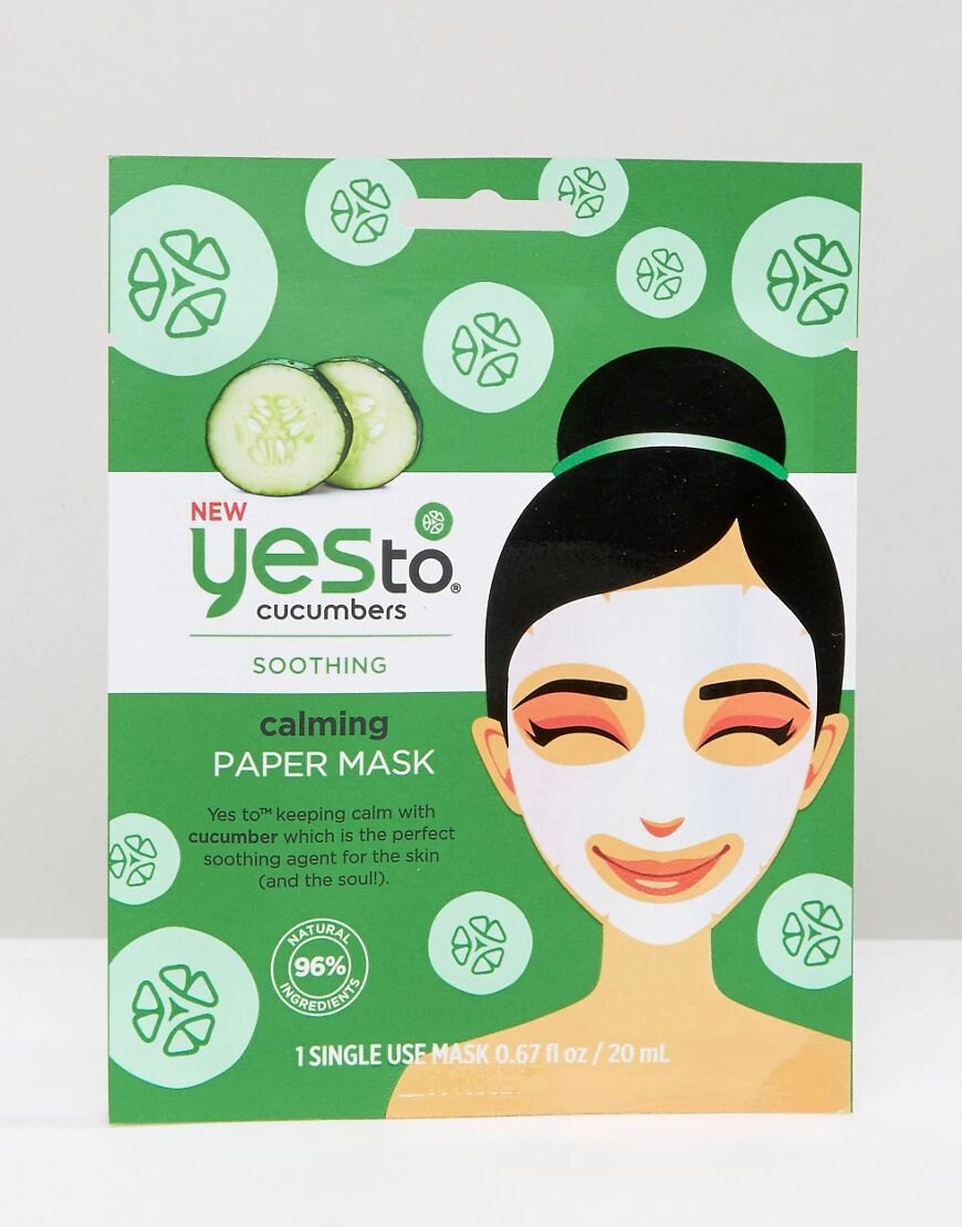 Yes To Cucumber Calming Paper Mask-No colour  - Size: No Size