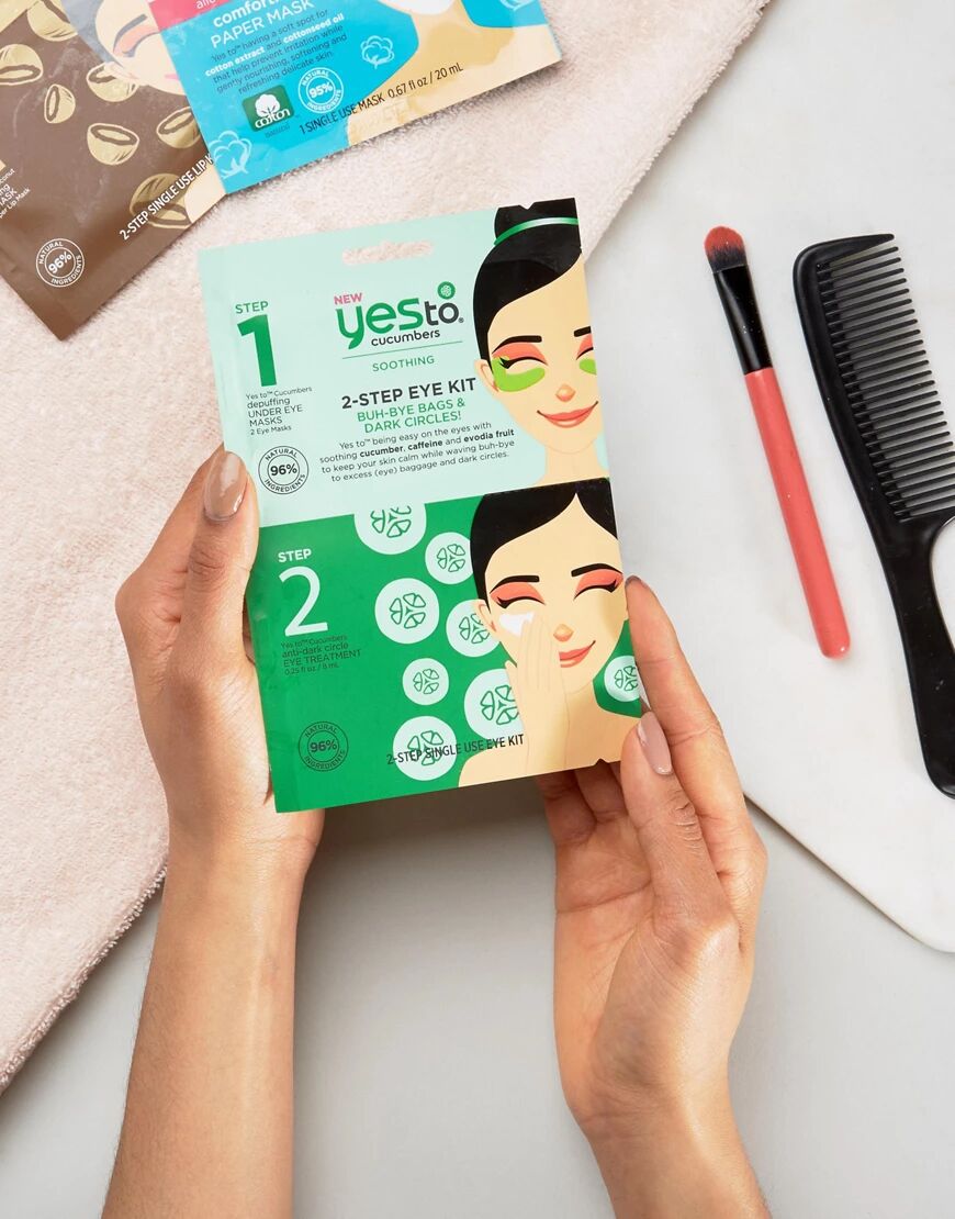 Yes To Cucumbers 2-Step Eye Mask Kit-No colour  - Size: No Size