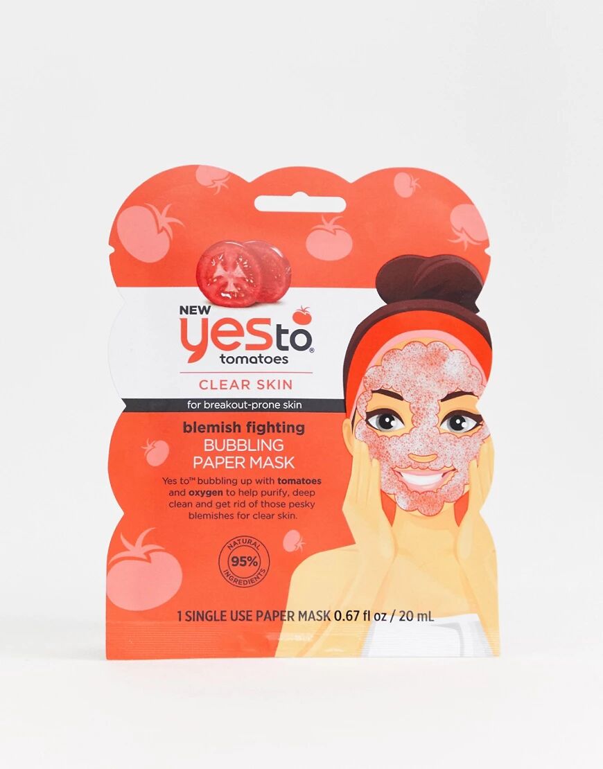 Yes To Tomatoes Blemish Fighting Bubbling Mask - Single Use-No colour  - Size: No Size