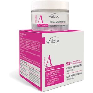 Vebix Phytamin A - Crema Viso Notte Nutriente per Pelle Normale, 50ml