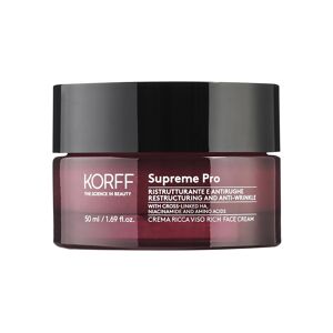 Korff Supreme Pro - Crema Ricca Viso Ristrutturante e Antirughe, 50ml