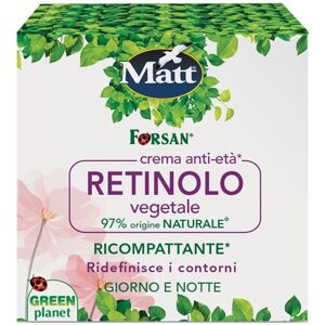 Forsan Crema Viso Anti Età Retinolo Vegetale Ricompattante, 50ml