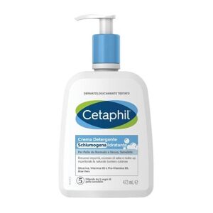 Cetaphil Crema Detergente Schiumogena Idratante Pelle Normale Secca, 473ml
