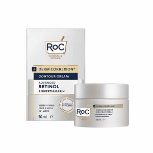 RoC Derm Correxion - Crema Viso al Retinolo Acido Ialuronico e Peptidi, 50ml
