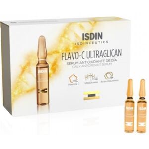 Isdin ceutics Flavo-C Ultraglican Siero Antiossidante Viso Giorno 30 Fiale