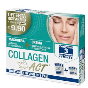 F&f Collagen Act Trattamento Viso in 2 Fasi Maschera + Crema