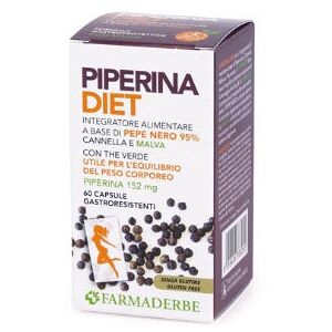 Farmaderbe Piperina Diet Integratore Peso Corporeo 60 Compresse