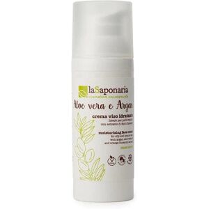 LA SAPONARIA Crema Viso Idratante Aloe Vera e Argan 50 Ml