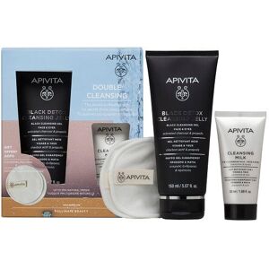 APIVITA Cofanetto Doppia Detersione Black Cleansing Gel & Cleansing Milk