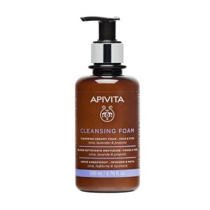 APIVITA Face Cleansing Mousse Detergente Cremosa Viso e Occhi 200 Ml