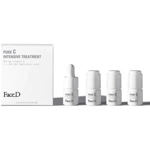 faced pure c - vitamina c pura 16% in acido ialuronico 4x4ml siero viso effetto globale,siero viso antirughe,siero viso antimacchie donna